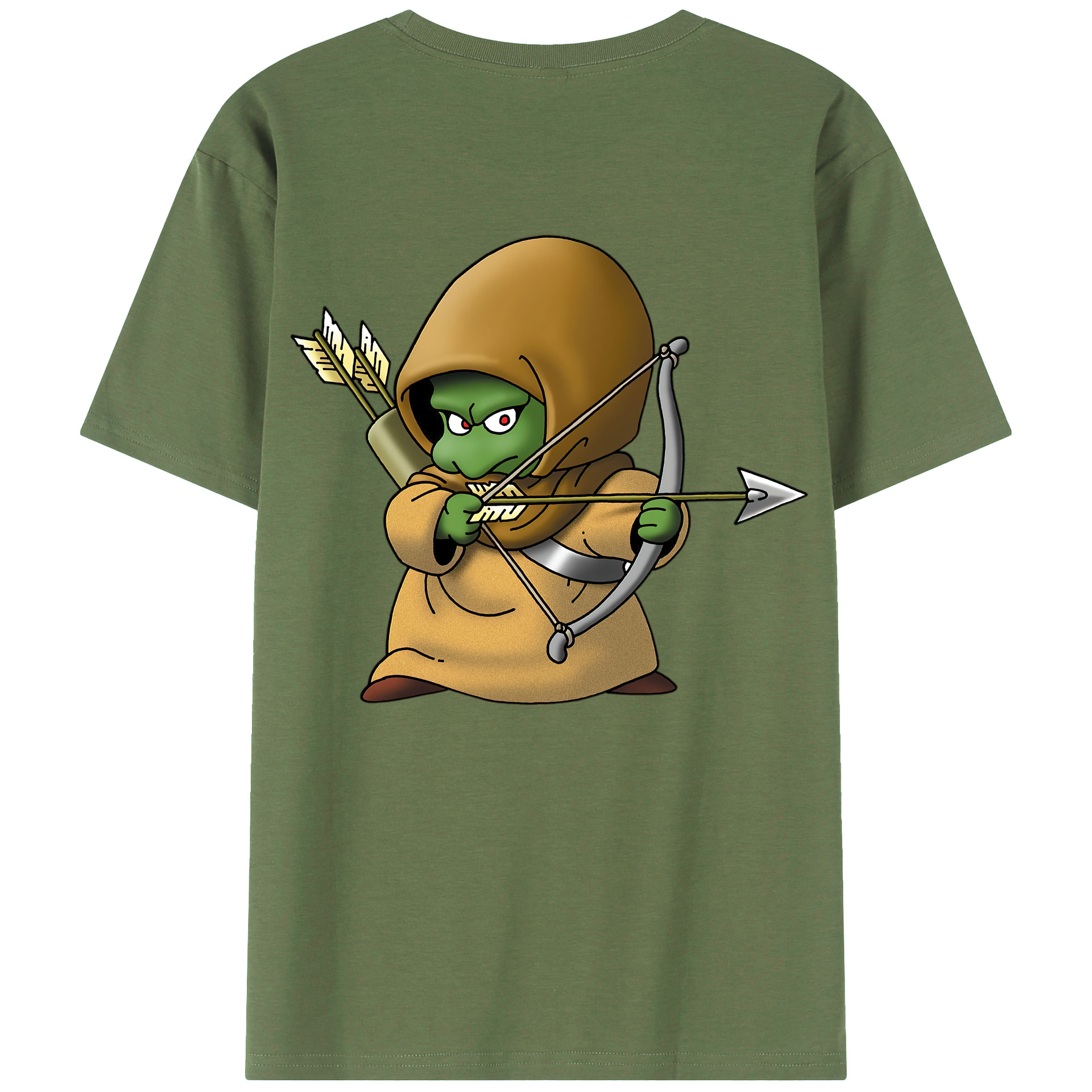 （画像用） ドラゴンクエスト Doragon Kuesuto Dragon Quest 綿100％ メンズ半袖Tシャツ（バックプリント） 通気性